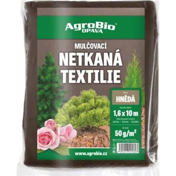 Geotextilie AgroBioOpava Netkaná textilie hnědá PROFI (50 g/m2) Průměr: 3,2 x 5m