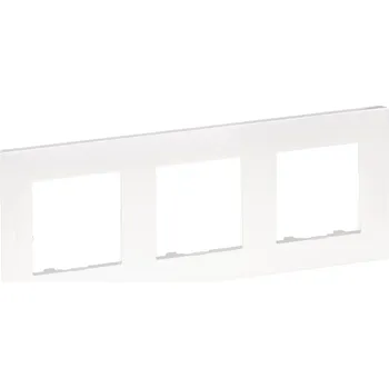 Elektrická zásuvka Legrand NILOÉ STEP rámeček pro elektroinstalační přístroje, trojnásobný PERLEŤ /863693/