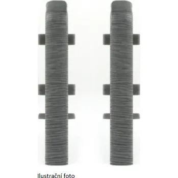 soklová lišta Midas PVC komponent k liště ASPRO Q83 | ořech W8 Varianta: Spojka (balení 2 ks)