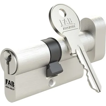 Vložka do dveří ASSA ABLOY Vložka cylindrická s knoflíkem FAB 2.02/DNm 30+40K Nikl matný knoflík