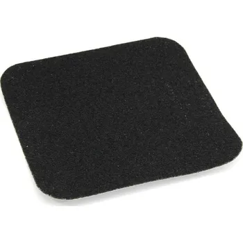 Černá korundová protiskluzová páska (dlaždice) FLOMA Standard - 14 x 14 cm a tloušťka 0,7 mm