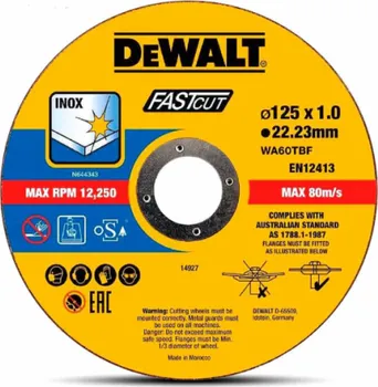 Řezný kotouč DeWALT DT20540-QZ 125 mm