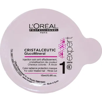 Vlasová regenerace ĽOréal Professionnel Cristalceutic GlucoMineral mask 15ml kúra na barvené vlasy