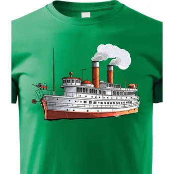 Chlapecké tričko Dětské tričko Loď, Barva Zelená, Velikost 110 cm/4 roky, Canvas Dětské tričko Bezvatriko.cz 1973