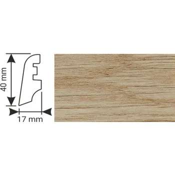 soklová lišta K - Produkt K-Produkt lišta KP40 13117 Dub šedý