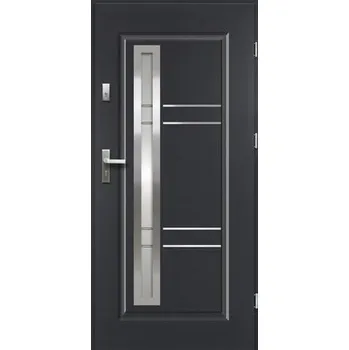 Vchodové dveře Vchodové dveře ocelové Apollo P55 90 P antracit otevírání ven