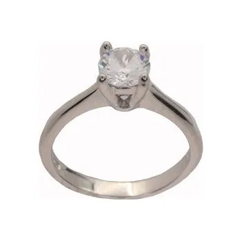 Prsten Stříbrný prsten s kamenem