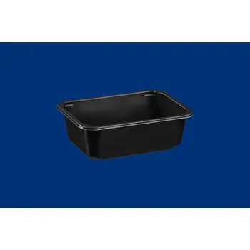 Jídelní hůlka Plastová zatavovací miska 1D černá 187/137/60 Guillin 640ks