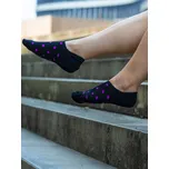 BudesIN Černé neviditelné ponožky s puntíky Velikost: 35-37