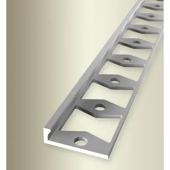 přechodová lišta Küberit 302 G - Ohýbací ukončovací profil L 4,5 mm | F4 Stříbro 250 cm