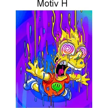 Diamantové malování Čína Diamantové malování - Simpsonovi (čtvercové diamanty) Motiv: H, Rozměr: 20x25 cm