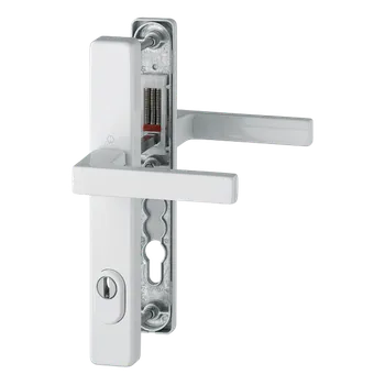 HOPPE Bezpečnostní kování Austin se zakrytím vložky 36mm Provedení: klika - klika, Povrch: F9016 běžná bílá