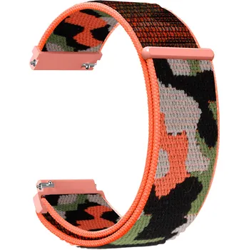 Chytré hodinky Nylonový řemínek kamufláž 20mm Barevná varianta: Oranžová kamufláž