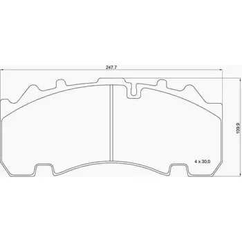 Brzdová destička Sada brzdových destiček, kotoučová brzda, , BREMBO, P A1 103