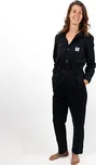Element UTILITY BOILERSUIT FLINT BLACK plátěné kalhoty dámské - M