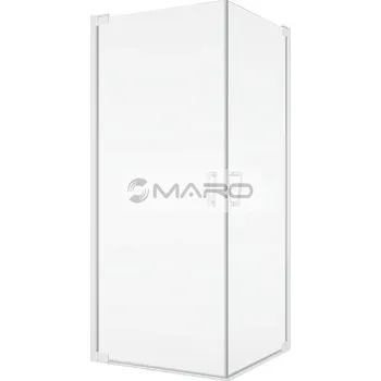 Sprchové dveře Ronal Cadura White Line Dveře sprchové jednokřídlé CA1CD 100 x 200 cm, panty vpravo, profil: bílý matný, výplň: čiré sklo, CA1CD1000907