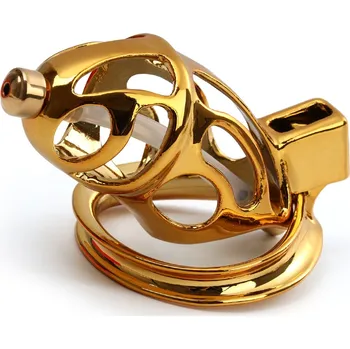 Pás cudnosti Sevanda Gold Urethral Chastity Cock Cage