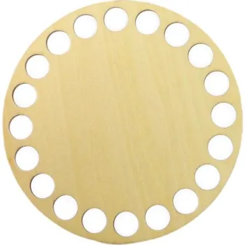 Pro Háčkování Dno na košík kruh Ø 10 cm bříza