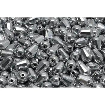 Dětské navlékací korálky Broušené kapky č.22 (8x6mm)