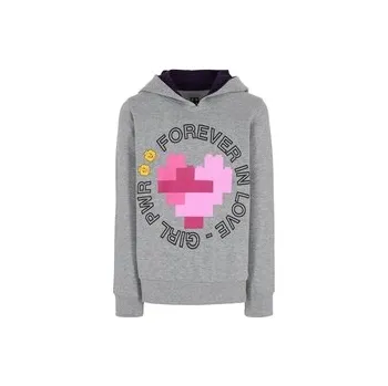 Dívčí mikina LEGO® Iconic 22615 mikina s kapucí - šedá, velikost 146