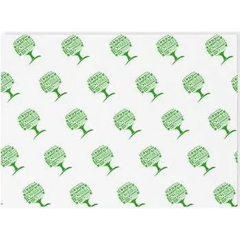 Obal na kolo Green Tree Potravinový papír bílý s potiskem GreenTree 430/350mm 1000ks