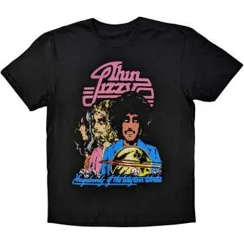 Pánské oblečení Merch Thin Lizzy: Thin Lizzy Unisex T-shirt: Vagabonds Of The Western World Tracklist (back Print) (large) L