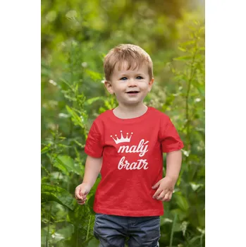 Chlapecké tričko Malý bratr Barva: Červená, Velikost: 146