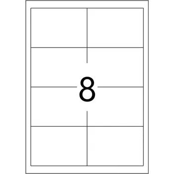 Speciální papír Samolepící etikety snímatelné 96,5x67,7mm, 100 listů, A4