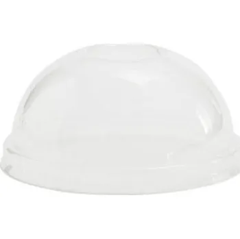 Jednorázové nádobí Víčko vypouklé bez otvoru PLA Vegware Ø90mm 50ks