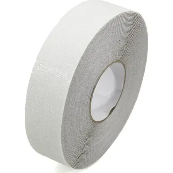 Průhledná korundová protiskluzová páska FLOMA Super - 18,3 x 5 cm tloušťka 1 mm