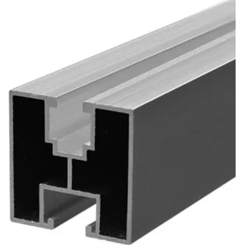 Stavební profil Hliníkový montážní H profil 40x40mm 2,35 m stříbrný
