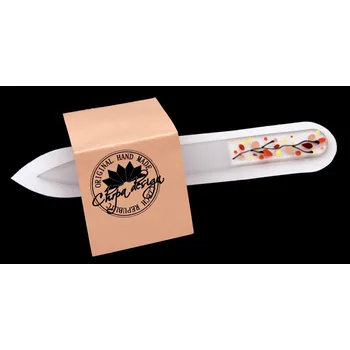 Pilník skleněný malý - hnědý stromek