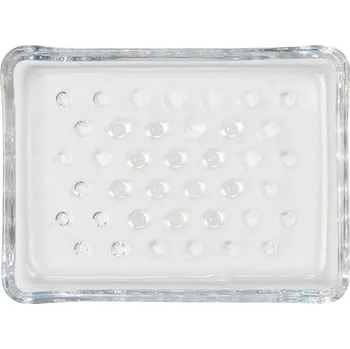 Mýdlenka Skleněná miska na mýdlo – 13x10x2 cm