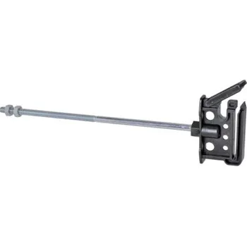 Ohradník Plochý izolátor pro předsazené ohrady s podpěrou a vrutem, délka 20 cm, závit M6 - 10 ks