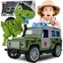 autíčko MalPlay Dino Car terénní auto s dinosaurem 1:20 zelené