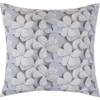 Povlak na dekorativní polštářek Bellatex Povlak na polštář DITA 45x45 cm šedý květ