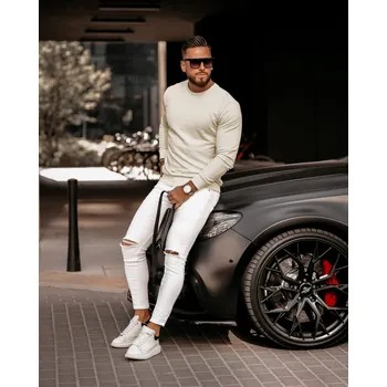 Pánská mikina Pánská mikina 279225 ecru - Ola Voga M