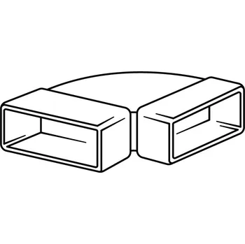Příslušenství pro digestoř Airforce 950 - horizontální koleno 90°