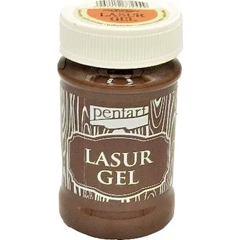 Speciální výtvarná barva Lazurový gel PENTART 100ml - palisandr