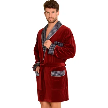 Pánské oblečení Pánský krátký župan Forex Bonjur 772 tmavě modrá L