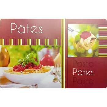 prostírání Plastové prostírání BON APETITO, dekor těstoviny 6 ks - 43*28 cm