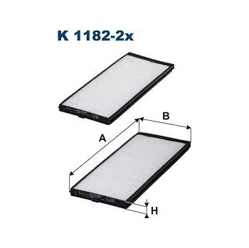 Autodíl Filtr, vzduch v interiéru FILTRON K 1182-2x