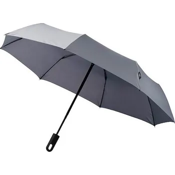 Deštník 21,5" skládací deštník Traveller s automatickým rozevíráním/skládáním, šedá