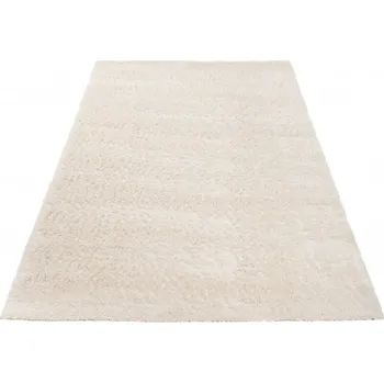 Koberec Makro Abra Kusový koberec Shaggy VERSAY 6365A Krémový Rozměr: 80x150 cm