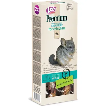 Krmivo pro hlodavce LOLO pets Premium Smakers Činčila 2 klasy 100 g