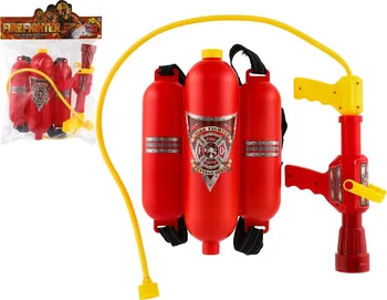 Dětská zbraň Teddies Dětská vodní pistole hasičská se zásobníkem na záda