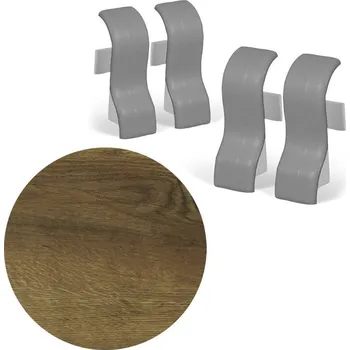 soklová lišta NOVÁK Spojka k soklové liště MDF 40x20 dub roseburn, 4 ks M08-AMSP029