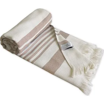 Osuška Hammam osuška pruhovaná BOHO LIVING, růžová, Framsohn