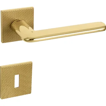 Dveřní kování TI - ELIPTICA - HR 4165 5SQ T2 rozety WC, klika/klika OLV - Mosaz leštěná lakovaná (33)