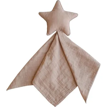 Mushie Muchláček z organické bavlny Star natural